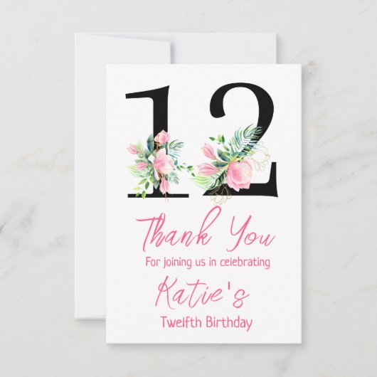 Einladung von Magnolia zum Geburtstag, 12. Geburts (Vorderseite)