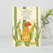 Einladung von Mais Maze (Stehend Vorderseite)