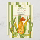 Einladung von Mais Maze (Vorne/Hinten)