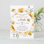 Einladung von Mama zu Baby-Dusche (Stehend Vorderseite)