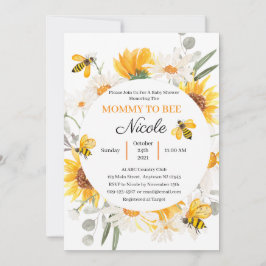 Einladung von Mama zu Baby-Dusche