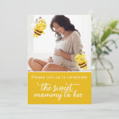 Einladung von Mama zu Baby-Dusche (Stehend Vorderseite)