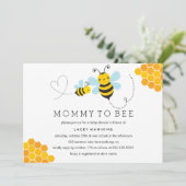 Einladung von Mama zu Baby-Dusche (Stehend Vorderseite)