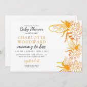 Einladung von Mama zu einer Blumendusche (Vorne/Hinten)