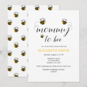 Einladung von Mama zu Honey Bee Baby Shower (Vorne/Hinten)