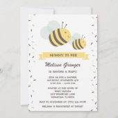 Einladung von Mami to Bee Bumblebee Baby Shower (Vorderseite)