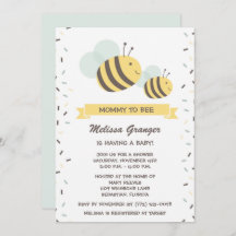 Einladung von Mami to Bee Bumblebee Baby Shower