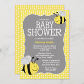 Einladung von Mami zu Bee Baby Shower (Vorne/Hinten)