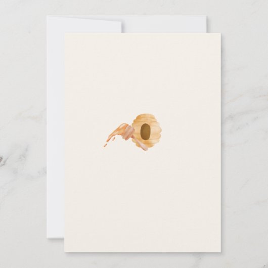 Einladung von Mami zu Bee Baby Shower (Rückseite)