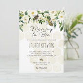 Einladung von Mami zu Bee Baby Shower (Stehend Vorderseite)