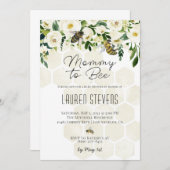 Einladung von Mami zu Bee Baby Shower (Vorne/Hinten)