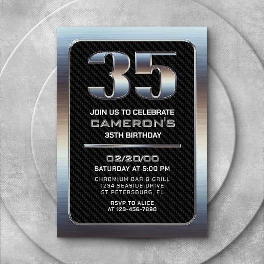 Einladung von Männern 35. Geburtstag