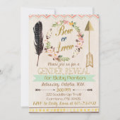 Einladung von Männern, Frauen oder Pfeile, Stammes (Vorderseite)