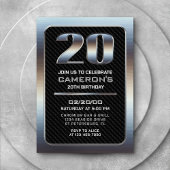 Einladung von Männern zum 20. Geburtstag