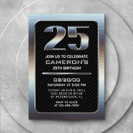 Einladung von Männern zum 25. Geburtstag