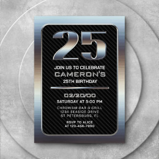 Einladung von Männern zum 25. Geburtstag
