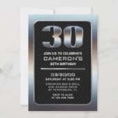 Einladung von Männern zum 30. Geburtstag (Vorderseite)