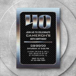 Einladung von Männern zum 40. Geburtstag