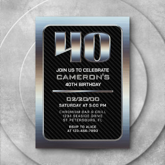 Einladung von Männern zum 40. Geburtstag