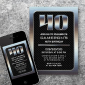 Einladung von Männern zum 40. Geburtstag