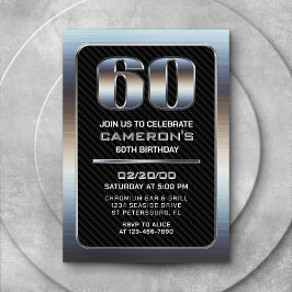 Einladung von Männern zum 60. Geburtstag