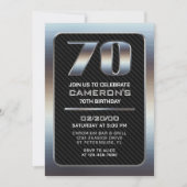 Einladung von Männern zum 70. Geburtstag (Vorderseite)