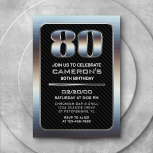 Einladung von Männern zum 80. Geburtstag