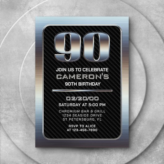 Einladung von Männern zum 90. Geburtstag