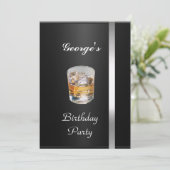 Einladung von Männern zum Geburtstag (Stehend Vorderseite)