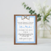 Einladung von Männern zum Geburtstag (Stehend Vorderseite)