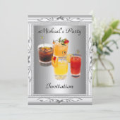 Einladung von Männern zum Geburtstag (Stehend Vorderseite)