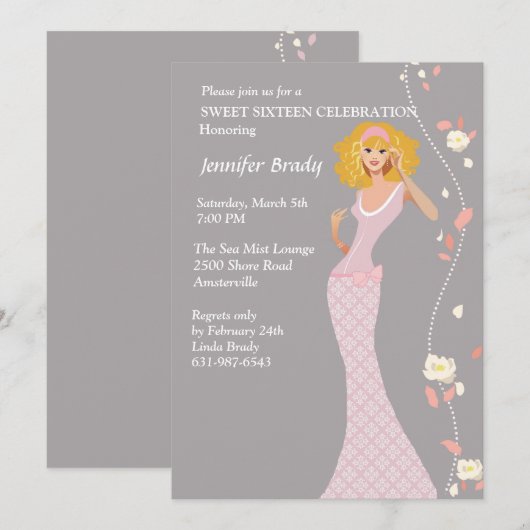 Einladung von Märchenjungen (Vorne/Hinten)