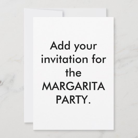 Einladung von Margarita (Rückseite)