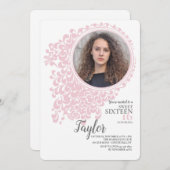 Einladung von Mariah 16 . Geburtstag Foto (Vorne/Hinten)