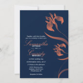 Einladung von Marine und Coral Iris zur Hochzeit (Vorderseite)