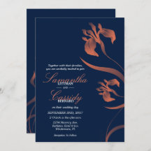 Einladung von Marine und Coral Iris zur Hochzeit