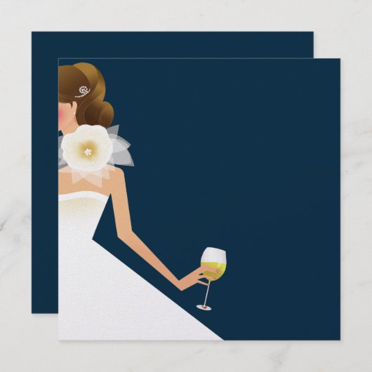 Einladung von Marineweinen (Vorne/Hinten)