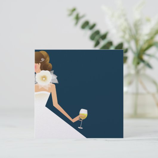 Einladung von Marineweinen (Stehend Vorderseite)