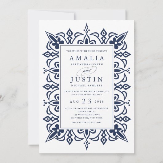 Einladung von Marrakesch | Marine (Vorderseite)