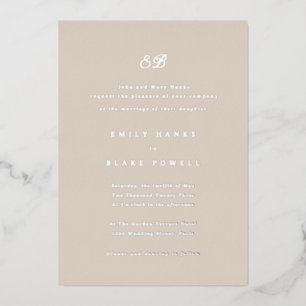 Einladung von Marseille Wedding Foil
