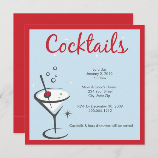 Einladung von Martini (Vorne/Hinten)