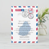 Einladung von Mauritius Airmail (Stehend Vorderseite)