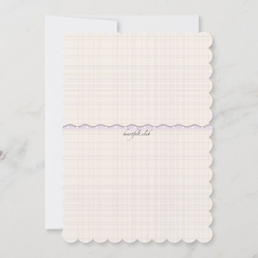 Einladung von Mäuse & Greet Baby Girl (Rückseite)