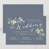 Einladung von Meadow Blooms Hochzeiten (Vorne/Hinten)