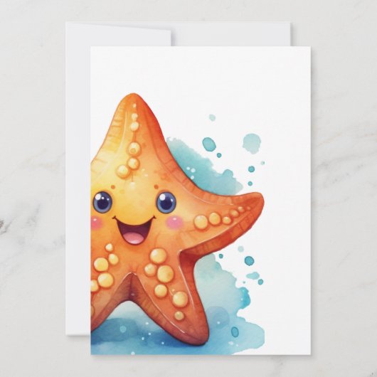 Einladung von Meerestieren (Rückseite)