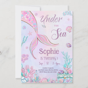 Einladung von Meerjungfrau