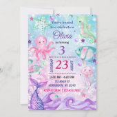 Einladung von Meerjungfrau (Vorderseite)