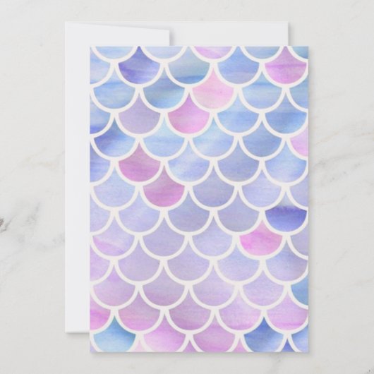 Einladung von Meerjungfrau (Rückseite)