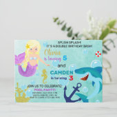 Einladung von Meerjungfrauen und Haifischern (Stehend Vorderseite)