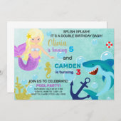 Einladung von Meerjungfrauen und Haifischern (Vorne/Hinten)